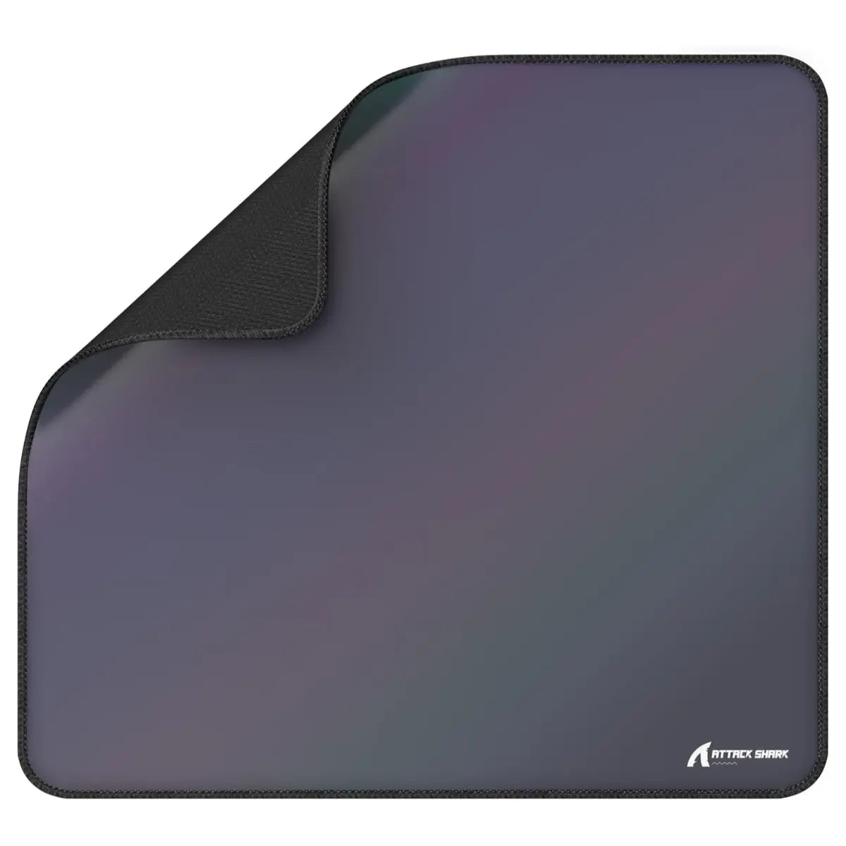 ATTACK SHARK CM03 Gaming Mouse Pad, Esports Speed Large Mouse Mat, Waterproof Surface, Anti-Slip Rubber Base, XL 17.72" x 15.75" x 0.16", Holographic Rainbow Coated Gradual Gray