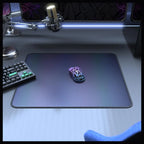 ATTACK SHARK CM03 Gaming Mouse Pad, Esports Speed Large Mouse Mat, Waterproof Surface, Anti-Slip Rubber Base, XL 17.72" x 15.75" x 0.16", Holographic Rainbow Coated Gradual Gray