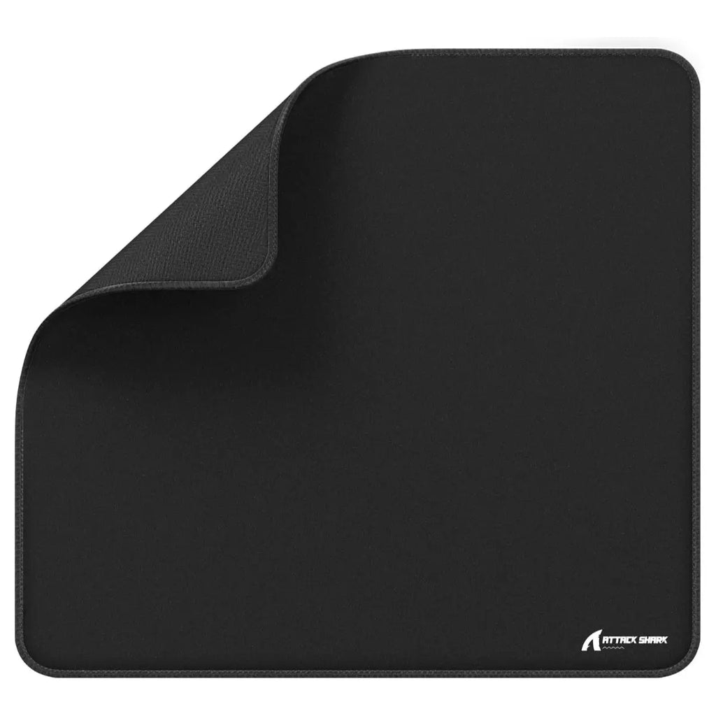 ATTACK SHARK CM02 eSports Gaming Mouse Pad, Water Resistant Coating, Fine Sand-Like Texture Control Surface, Slip-Resistant Bottom, Micro-Knit Stitched Edges, 450x400x4mm, Black