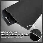 ATTACK SHARK CM02 eSports Gaming Mouse Pad, Water Resistant Coating, Fine Sand-Like Texture Control Surface, Slip-Resistant Bottom, Micro-Knit Stitched Edges, 450x400x4mm, Black