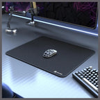 ATTACK SHARK CM02 eSports Gaming Mouse Pad, Water Resistant Coating, Fine Sand-Like Texture Control Surface, Slip-Resistant Bottom, Micro-Knit Stitched Edges, 450x400x4mm, Black