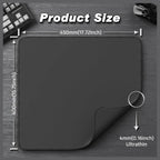 ATTACK SHARK CM02 eSports Gaming Mouse Pad, Water Resistant Coating, Fine Sand-Like Texture Control Surface, Slip-Resistant Bottom, Micro-Knit Stitched Edges, 450x400x4mm, Black