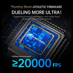ATTACK SHARK X8 Ultra Wireless Gaming Mouse, 55g Ultra-Lightweight, Bluetooth and 2.4GHz Wireless and Wired USB, 8K Polling Rate, PixArt PAW3950MAX Sensor, 42000 DPI, Black
