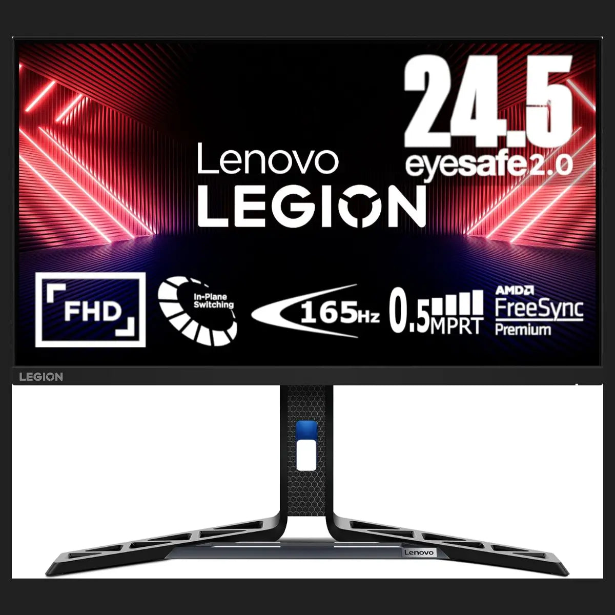 Legion Lenovo Legion R25i-30 24.5" FHD IPS Gaming Monitor, 165Hz to 180Hz Overclock, 0.5ms MPRT, AMD FreeSync Premium, ClearMR 7000
