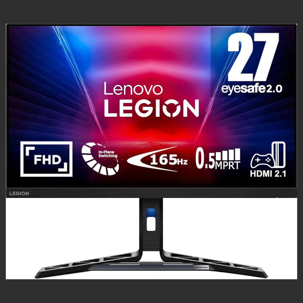 Lenovo Legion R27i-30 27 Inch FHD 165Hz Gaming Monitor, IPS 1920x1080, 0.5ms MPRT, AMD FreeSync Premium, HDR 400, 2 HDMI 2.1 and DP 1.4