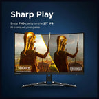 Lenovo Legion R27i-30 27 Inch FHD 165Hz Gaming Monitor, IPS 1920x1080, 0.5ms MPRT, AMD FreeSync Premium, HDR 400, 2 HDMI 2.1 and DP 1.4