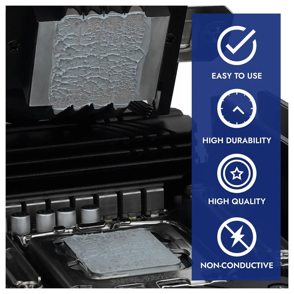 Thermal Grizzly Polartherm X-8 CPU Thermal Paste, 10 Grams, High Thermal Conductivity, Long Durability, Non-Conductive Thermal Grease, Thermal Compound Kit with Spatula