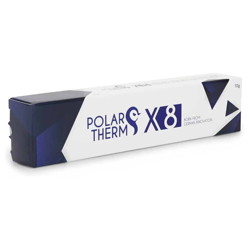 Thermal Grizzly Polartherm X-8 CPU Thermal Paste, 10 Grams, High Thermal Conductivity, Long Durability, Non-Conductive Thermal Grease, Thermal Compound Kit with Spatula