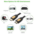 UGREEN HDMI 2.0 Male to Male Cable, 2 Meter, 4K at 60Hz Ultra HD, 18Gbps High Speed, 3D Support and ARC Audio, Model 10129