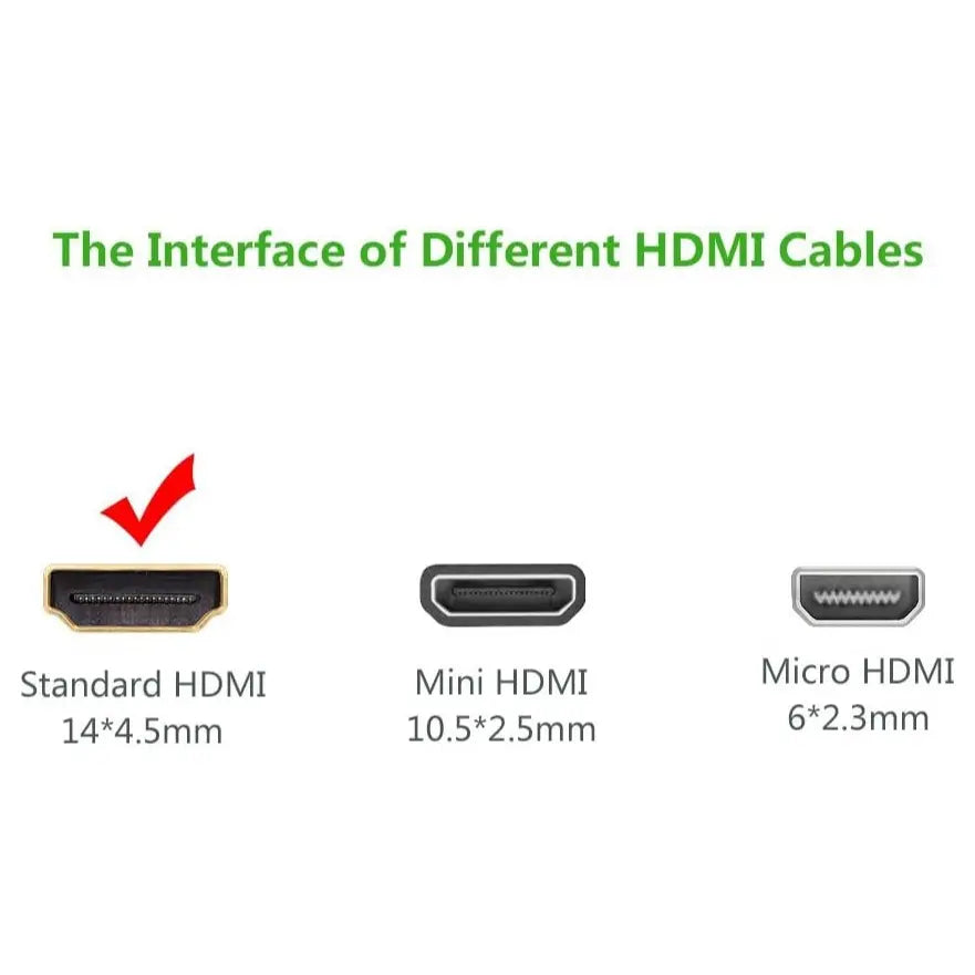 UGREEN HDMI 2.0 Male to Male Cable, 2 Meter, 4K at 60Hz Ultra HD, 18Gbps High Speed, 3D Support and ARC Audio, Model 10129