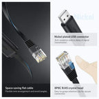 Ugreen USB Console Cable, USB 2.0 to RJ45 RS232 FTDI Chip, Plug and Play for PC Laptop in Windows Mac OS Linux, 5FT, Black, 50773 CM204