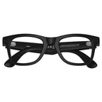 Ray-Ban Meta Wayfarer Sunglasses Gen 2 Smart Glasses, Meta AI, 12MP Ultra-Wide Camera, 3K Ultra HD 30fps Video, Bluetooth 5.3, WiFi 6, 32GB Flash Storage, Size 50, Matte Black Frame, Clear Lenses