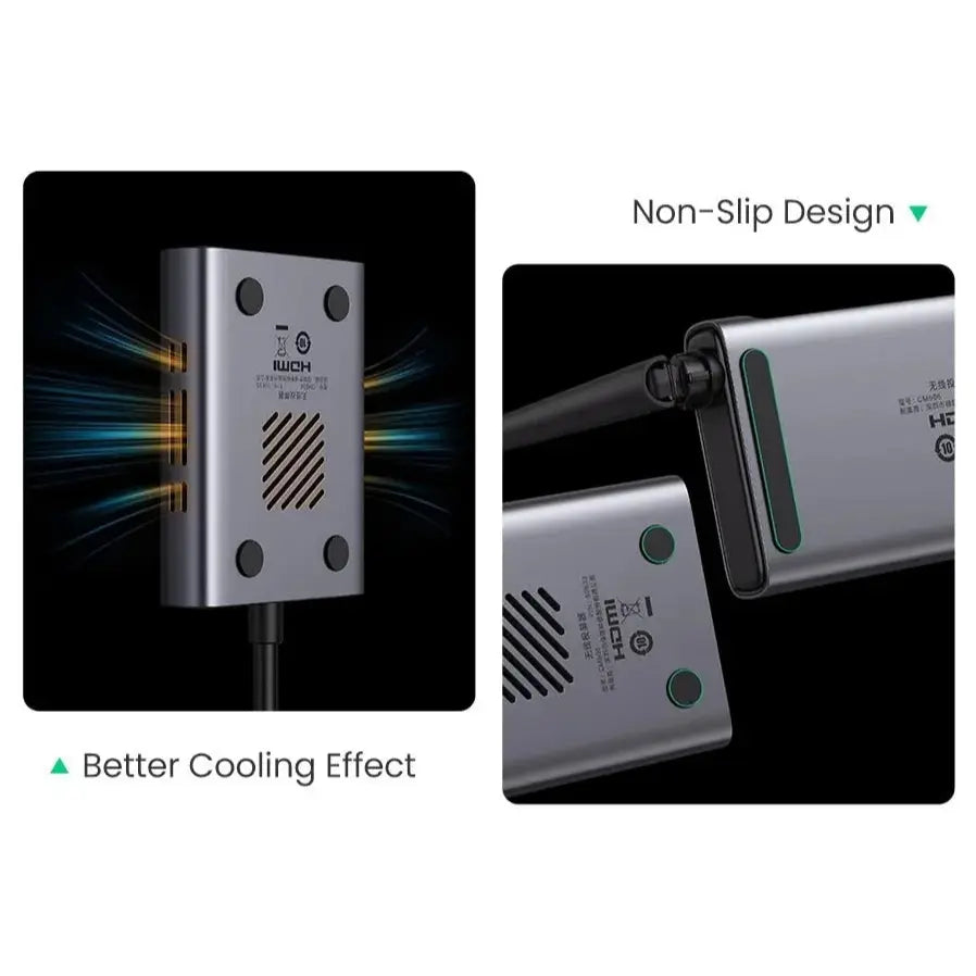 UGREEN CM506 Wireless HDMI Extender, 50 Metres, HDMI and VGA Output, 1080p@60Hz 5GHz Transmitter Receiver, 50633A
