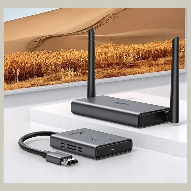 UGREEN CM506 Wireless HDMI Extender, 50 Metres, HDMI and VGA Output, 1080p@60Hz 5GHz Transmitter Receiver, 50633A