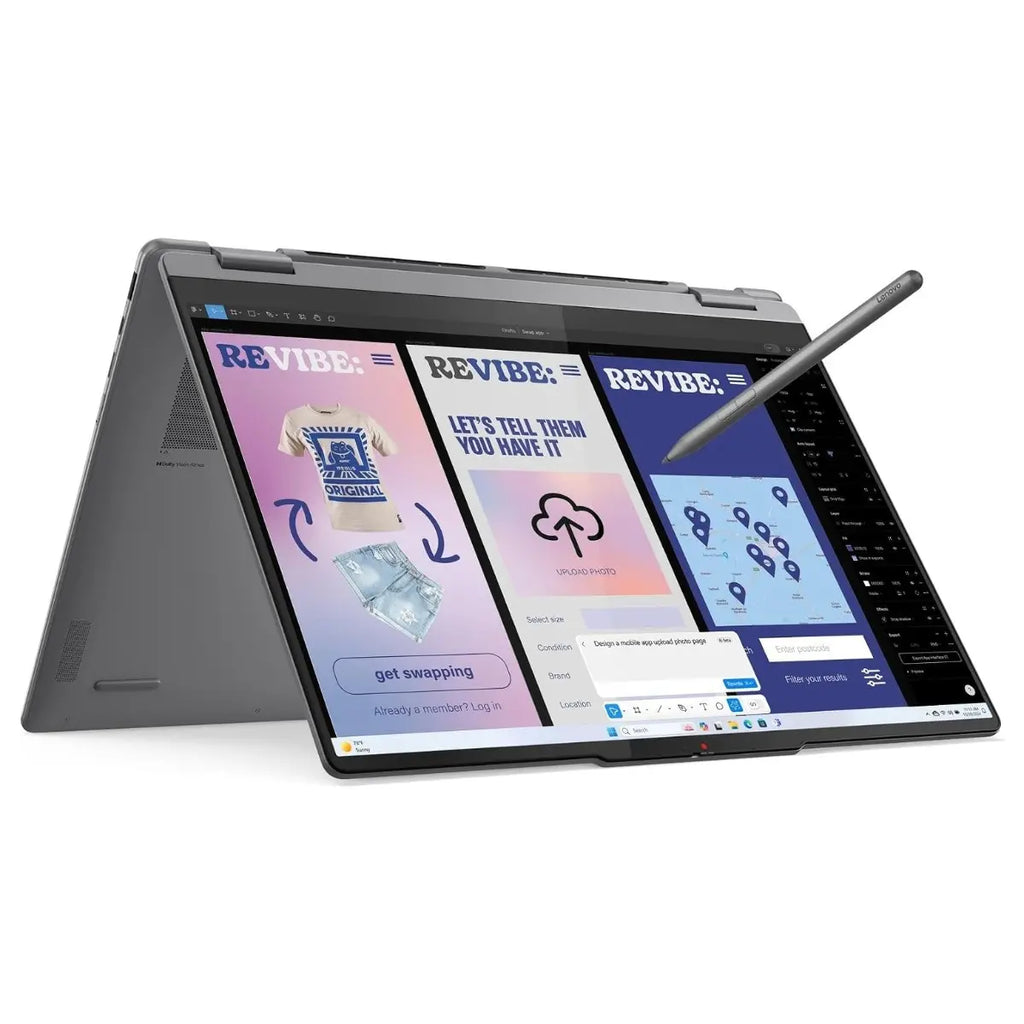 Lenovo Yoga 7i 2-in-1 Laptop, Intel Core Ultra 7 256V Up to 4.8GHz, 16GB LPDDR5X-8533 RAM, 512GB PCIe 4.0 NVMe SSD, Intel Arc Graphics 140V, 16" WUXGA Touch, Windows 11 Home, Luna Grey, 83JT0047US