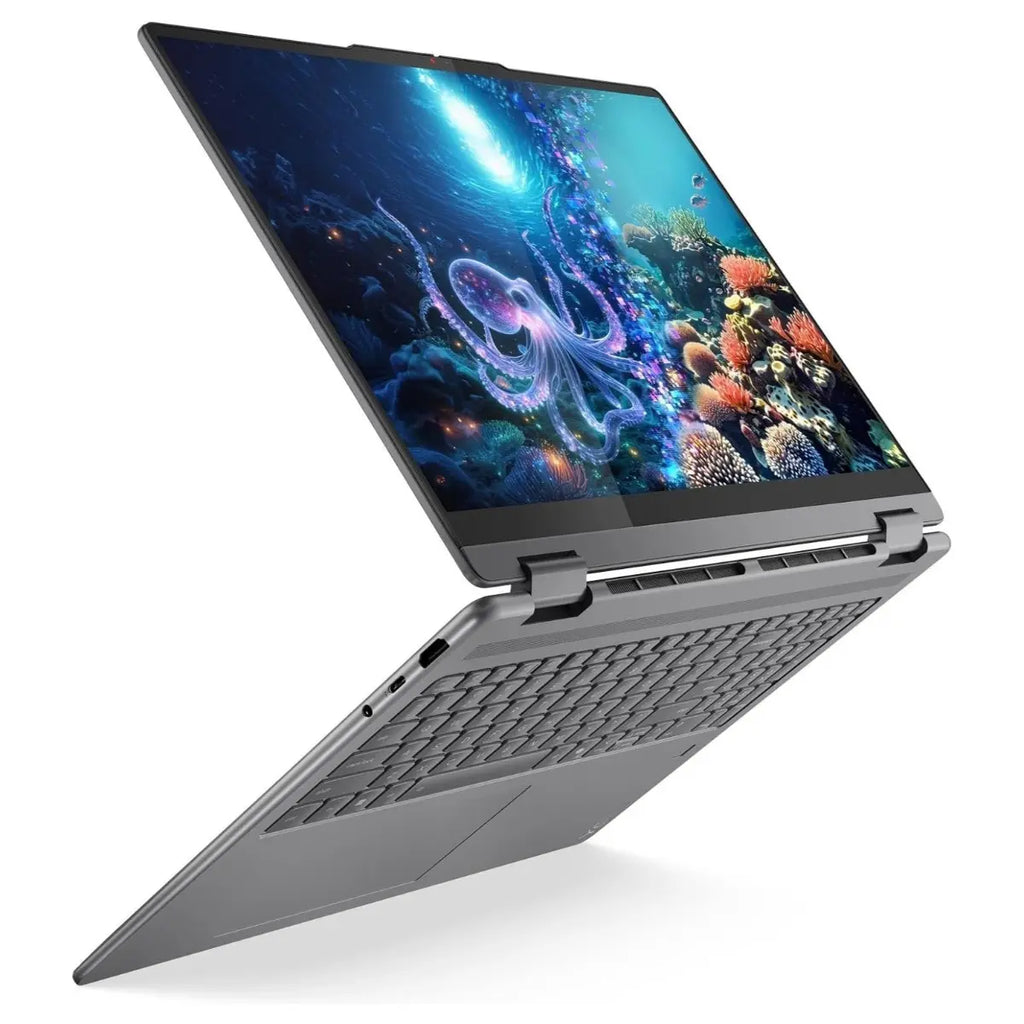 Lenovo Yoga 7i 2-in-1 Laptop, Intel Core Ultra 7 256V Up to 4.8GHz, 16GB LPDDR5X-8533 RAM, 512GB PCIe 4.0 NVMe SSD, Intel Arc Graphics 140V, 16" WUXGA Touch, Windows 11 Home, Luna Grey, 83JT0047US