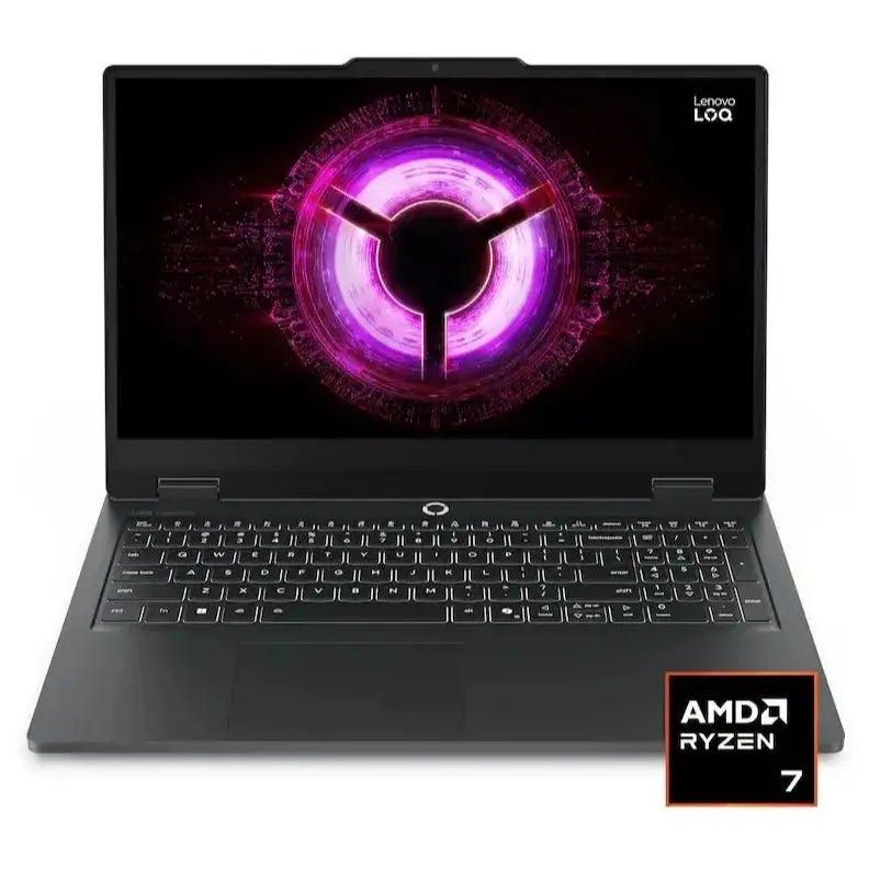 Lenovo LOQ Essential 15ARP11 Gaming Laptop, AMD Ryzen 7 170, NVIDIA GeForce RTX 5050 8GB, 16GB DDR5-4800 RAM, 512GB PCIe 4.0 NVMe SSD, 15.6" FHD IPS 144Hz, Windows 11 Home, Eclipse Black, 83VA001PUS