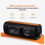 XIAOMI Sound Party Portable Bluetooth Speaker, 50W Stereo Sound With Deep Bass, Harman Audio EFX, Up to 26 Hours Playtime, IP67, TWS Pairing, 3D RGB Light, USB-C PD Charging, Outdoor, Black, NS7