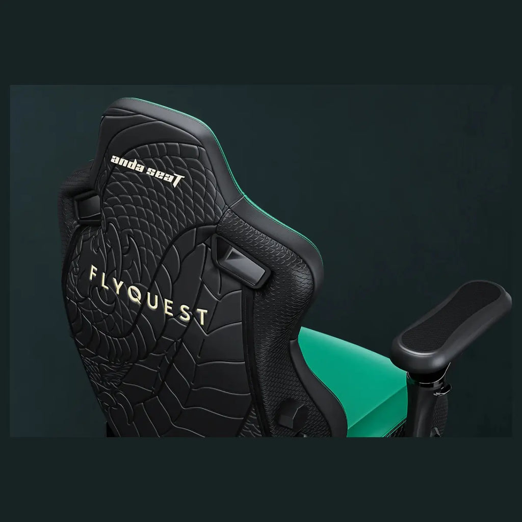 AndaSeat New Kaiser 4 XL Premium PVC Leather Gaming Chair, 6D Armrest, Adjustable Lumbar Support, FlyQuest Edition