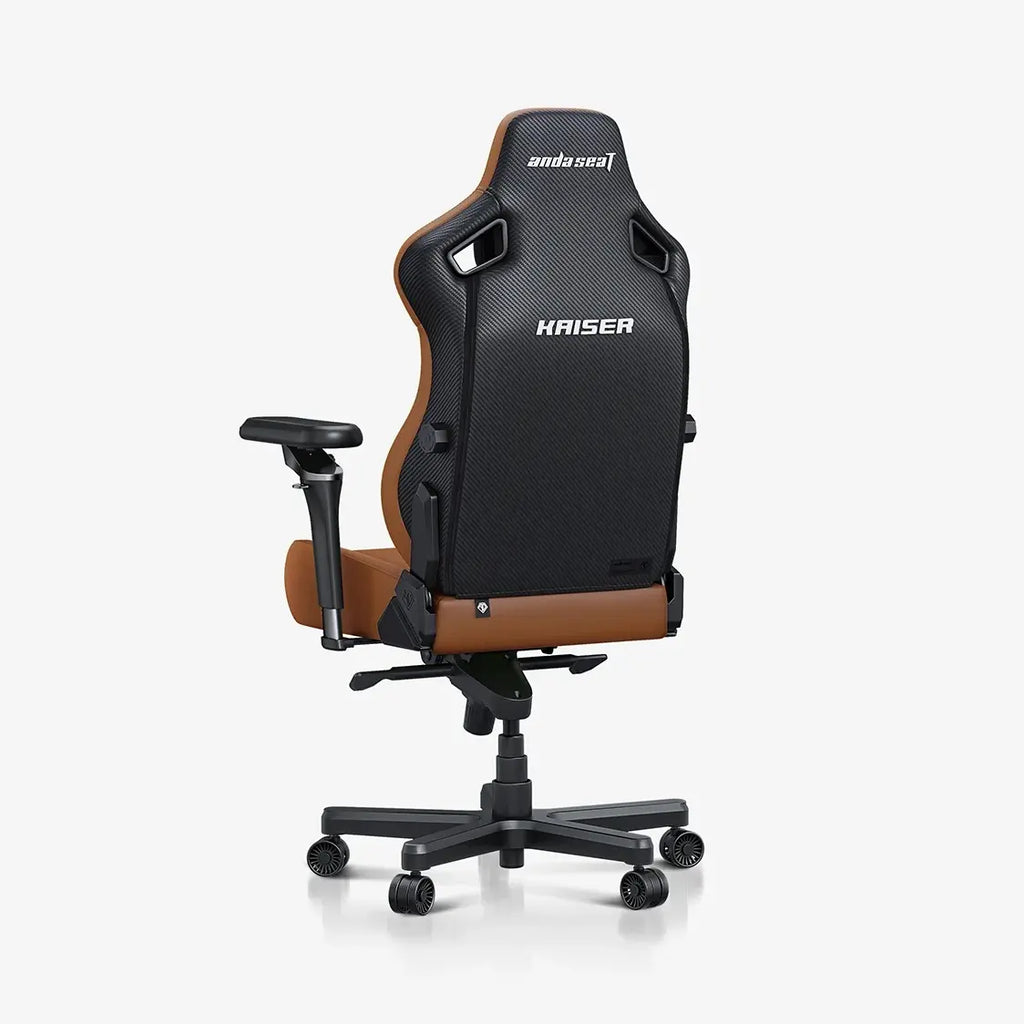 Anda Seat Kaiser 4L Premium Fabric Gaming Chair, Adjustable Pop-out Lumbar Support, Magnetic Head Pillow, 5D Armrests, Classic Bentley Brown