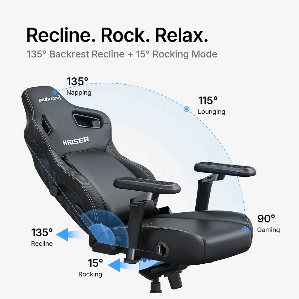 Anda Seat Kaiser 4L Premium Fabric Gaming Chair, Adjustable Pop-out Lumbar Support, Magnetic Head Pillow, 5D Armrests, Classic Bentley Brown