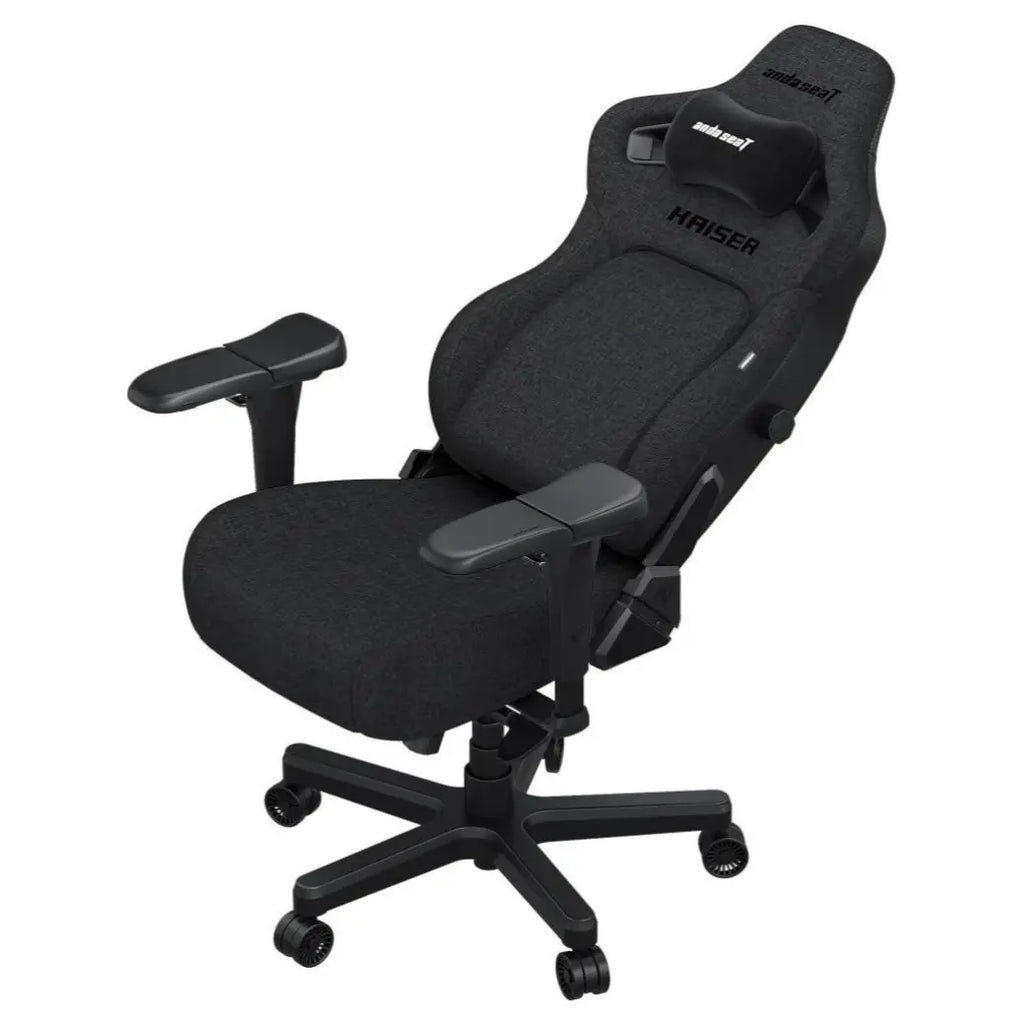 Anda Seat Kaiser 4L V2 Premium Fabric Gaming Chair, Adjustable Lumbar Support, Magnetic Head Pillow, 5D Armrests, Dark Gray Fabric