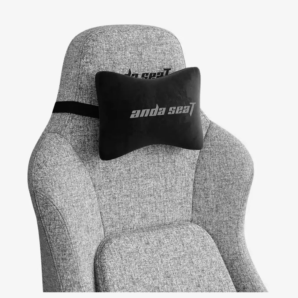 Anda Seat Phantom 4 Series Ergonomic Gaming Chair, Dynamic Auto-Tracking Lumbar With 15-Level Depth Adjustment, 135 Degree Recline With 15 Degree Rocking, 2D Adjustable Armrests, Gray Fabric, AD18YSDC-72-G-F-G02