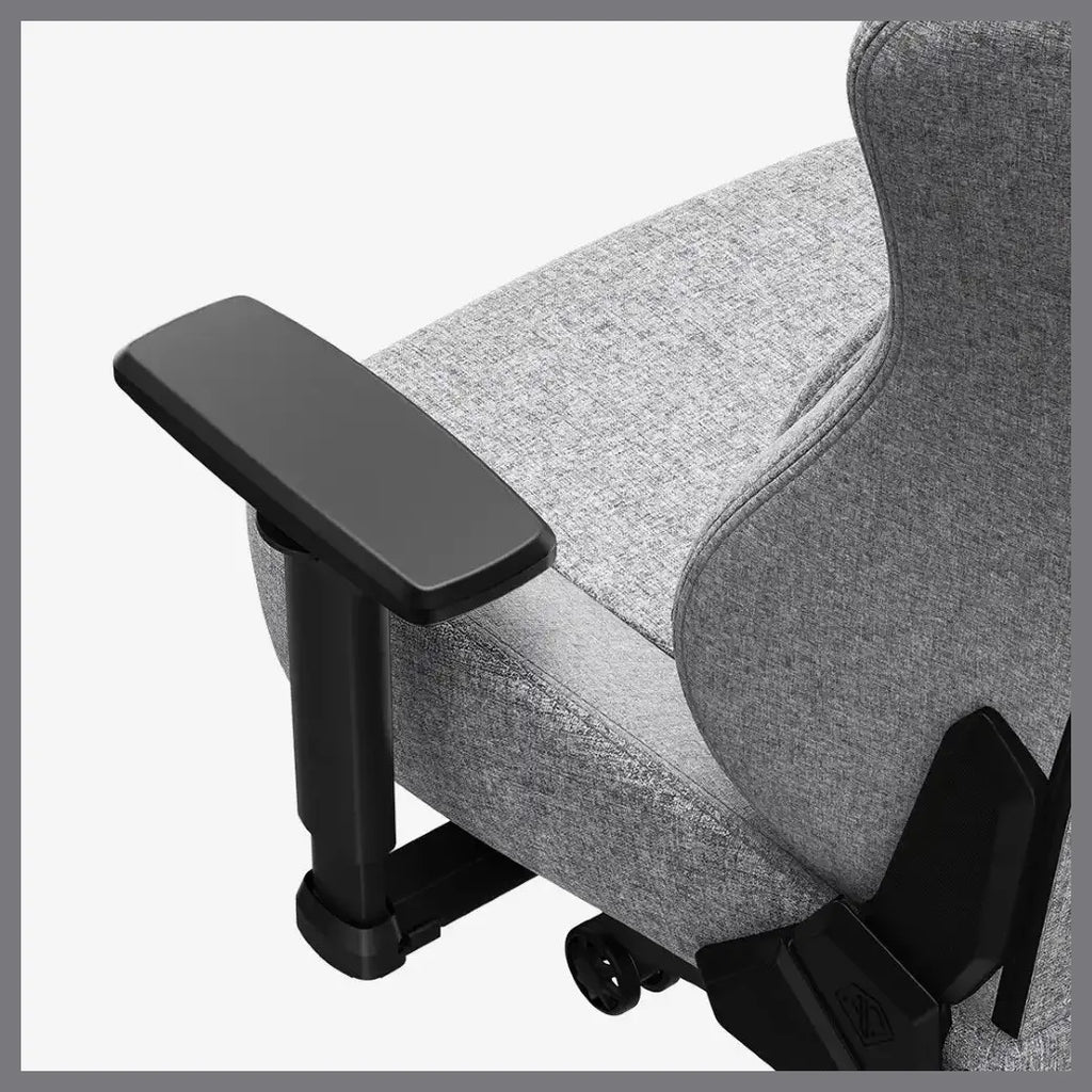 Anda Seat Phantom 4 Series Ergonomic Gaming Chair, Dynamic Auto-Tracking Lumbar With 15-Level Depth Adjustment, 135 Degree Recline With 15 Degree Rocking, 2D Adjustable Armrests, Gray Fabric, AD18YSDC-72-G-F-G02