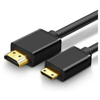 UGREEN 11167 4K Mini HDMI to HDMI Cable, 1.5 Meters, 4K at 30Hz, 3D Support, Ethernet and Audio Return, Gold-Plated Connectors
