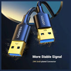 UGREEN USB Cable 3.0 Super Speed Cable A Male to A Male, Up to 5Gbps, 3m, 90576