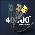UGREEN USB Cable 3.0 Super Speed Cable A Male to A Male, Up to 5Gbps, 3m, 90576