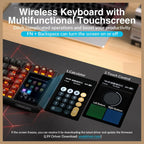 AULA L99 Wireless Mechanical Gaming Keyboard, 96% Layout 3.98" Smart Touch Screen, Tri-Mode USB-C 2.4GHz and BT5.1, 8000mAh Battery, Hot Swappable 84 Keys, Black and Red