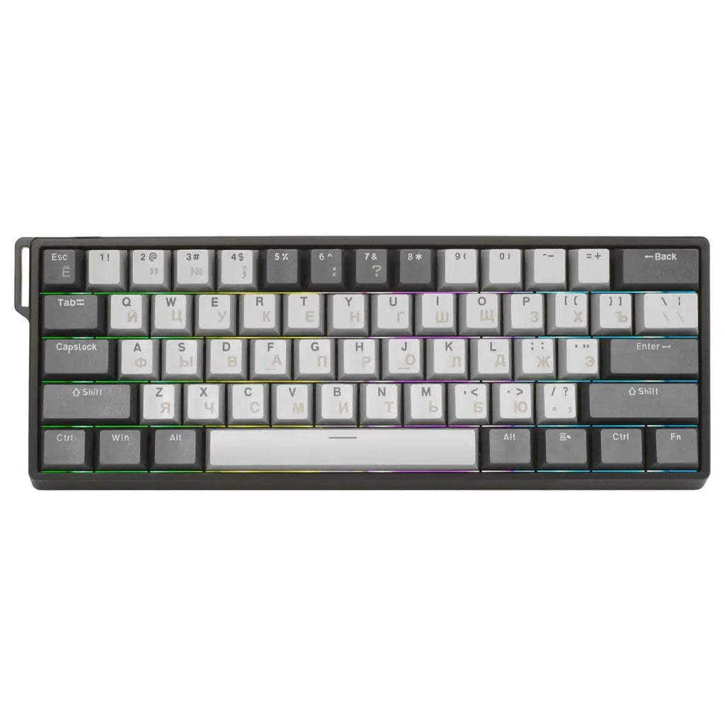 AULA WIN60 HE Pro 60% Gaming Wired Keyboard, RGB Lighting, Hot Swappable Hall Effect Magnetic Switches, 8kHz Polling Rate, 0.125ms, Gray Black, WIN 60