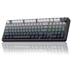 AULA F99 Pro Mechanical Keyboard, 96% 100 Keys, Tri-Mode Wired Bluetooth And 2.4G Wireless, Hot-Swappable PCB, Gasket Mount, Per-Key RGB, Aluminium Knob, 8000mAh Battery, Gradient Gray