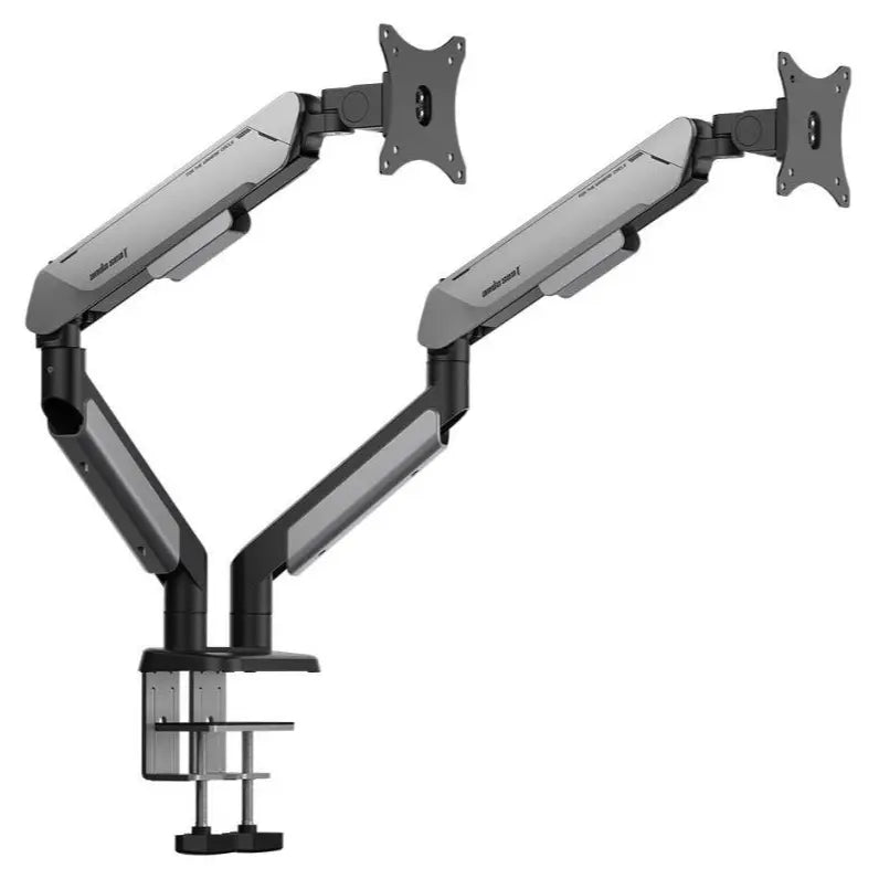 AndaSeat Stealth Pro II Duo A9-2S Ergonomic Dual Monitor Arm, Up to 42 Inch, Quick Release VESA 75x75 and 100x100, 2-15kg Per Screen, Titanium
