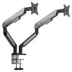 AndaSeat Stealth Pro II Duo A9-2S Ergonomic Dual Monitor Arm, Up to 42 Inch, Quick Release VESA 75x75 and 100x100, 2-15kg Per Screen, Titanium