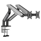 AndaSeat Stealth Pro II Duo A9-2S Ergonomic Dual Monitor Arm, Up to 42 Inch, Quick Release VESA 75x75 and 100x100, 2-15kg Per Screen, Titanium