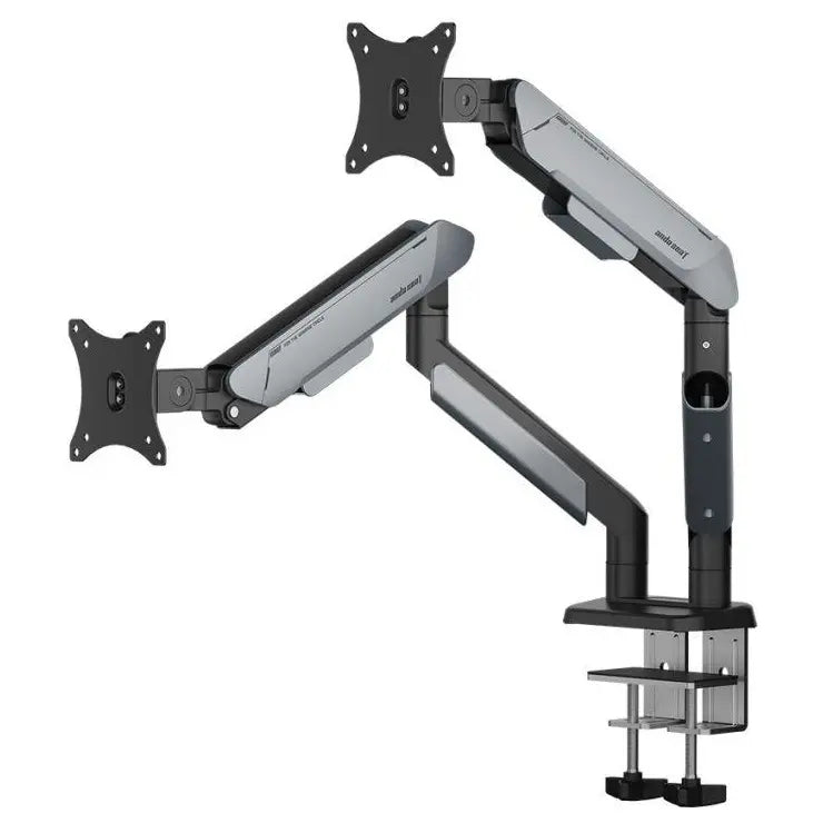 AndaSeat Stealth Pro II Duo A9-2S Ergonomic Dual Monitor Arm, Up to 42 Inch, Quick Release VESA 75x75 and 100x100, 2-15kg Per Screen, Titanium