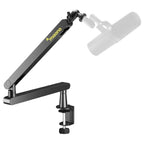 Maono BA92 Low Profile Mic Boom Arm, Built-in Cable Management, Heavy-Duty Adjustable Desk Clamp Up to 2.36", 3/8" or 5/8" Threads, Supports Up to 4.4lbs, Black Finish