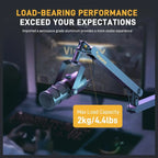Maono BA92 Low Profile Mic Boom Arm, Built-in Cable Management, Heavy-Duty Adjustable Desk Clamp Up to 2.36", 3/8" or 5/8" Threads, Supports Up to 4.4lbs, Black Finish