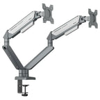 Anda Seat Stealth II Duo A6D-2S Ergonomic Monitor Arm, 17-32 Inch, 2-9kg, Gas-Spring, 360 Degree Rotation, Quick Release VESA 75x75mm and 100x100mm, White AD-W-A6D-2S-BW