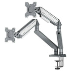 Anda Seat Stealth II Duo A6D-2S Ergonomic Monitor Arm, 17-32 Inch, 2-9kg, Gas-Spring, 360 Degree Rotation, Quick Release VESA 75x75mm and 100x100mm, White AD-W-A6D-2S-BW