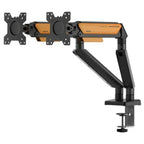 Anda Seat Stealth II Duo A6D-2S Ergonomic Monitor Arm, 17-32 Inch, 2-9kg, Quick Release VESA 75x75mm and 100x100mm, 360 Degree Rotation, Orange AD-W-A6D-2S-BO