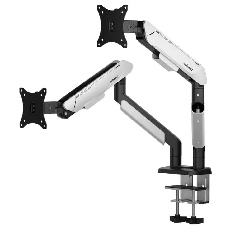 Anda Seat Stealth PRO II Duo A9-2S Ergonomic Dual Monitor Arm, 17-42 Inch, 2-15kg Per Screen, Quick Release VESA 75x75mm and 100x100mm, Black White AD-W-A9-2S-BW