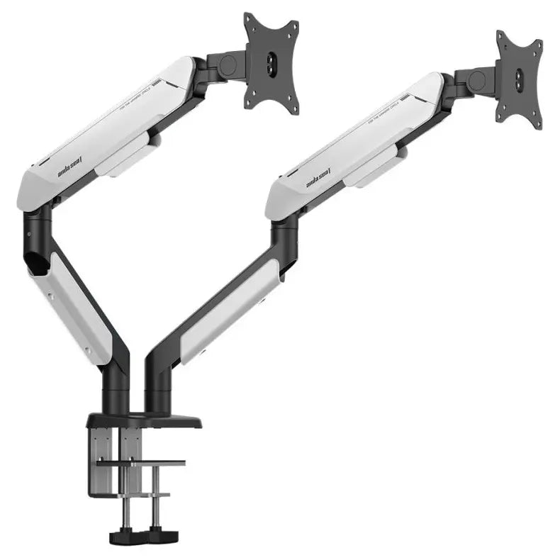Anda Seat Stealth PRO II Duo A9-2S Ergonomic Dual Monitor Arm, 17-42 Inch, 2-15kg Per Screen, Quick Release VESA 75x75mm and 100x100mm, Black White AD-W-A9-2S-BW