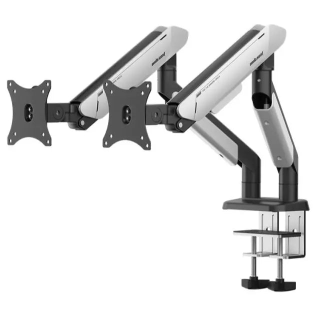 Anda Seat Stealth PRO II Duo A9-2S Ergonomic Dual Monitor Arm, 17-42 Inch, 2-15kg Per Screen, Quick Release VESA 75x75mm and 100x100mm, Black White AD-W-A9-2S-BW