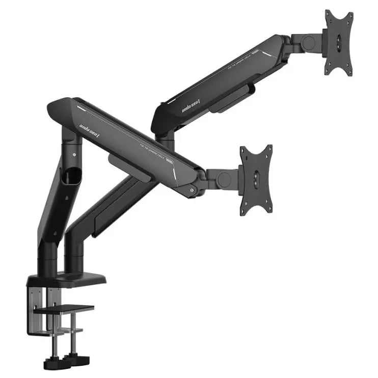 Anda Seat Stealth PRO II Duo A9-2S Ergonomic Dual Monitor Arm, 17 to 42 Inch, 2 to 15kg Per Screen, Quick Release VESA 75x75mm and 100x100mm, Black AD-W-A9-2S-BB