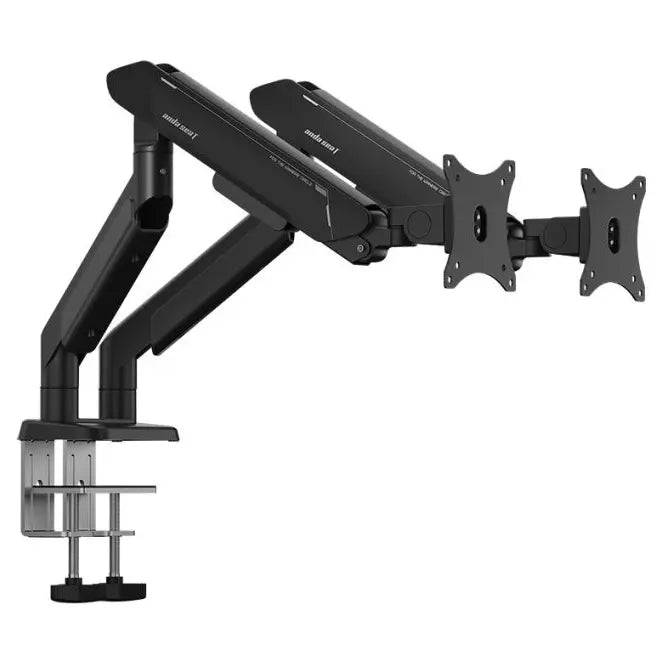 Anda Seat Stealth PRO II Duo A9-2S Ergonomic Dual Monitor Arm, 17 to 42 Inch, 2 to 15kg Per Screen, Quick Release VESA 75x75mm and 100x100mm, Black AD-W-A9-2S-BB