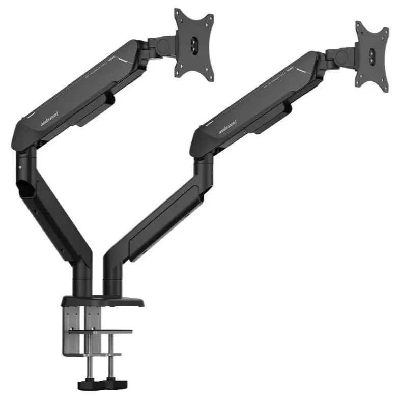Anda Seat Stealth PRO II Duo A9-2S Ergonomic Dual Monitor Arm, 17 to 42 Inch, 2 to 15kg Per Screen, Quick Release VESA 75x75mm and 100x100mm, Black AD-W-A9-2S-BB
