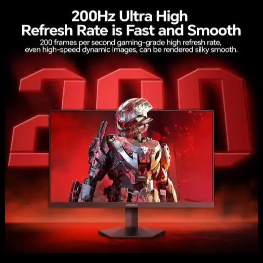 KOORUI G2411P 24-Inch FHD Fast IPS 200Hz, 1ms MPRT, Adaptive Sync, HDR400, 90% DCI-P3 Gaming Monitor